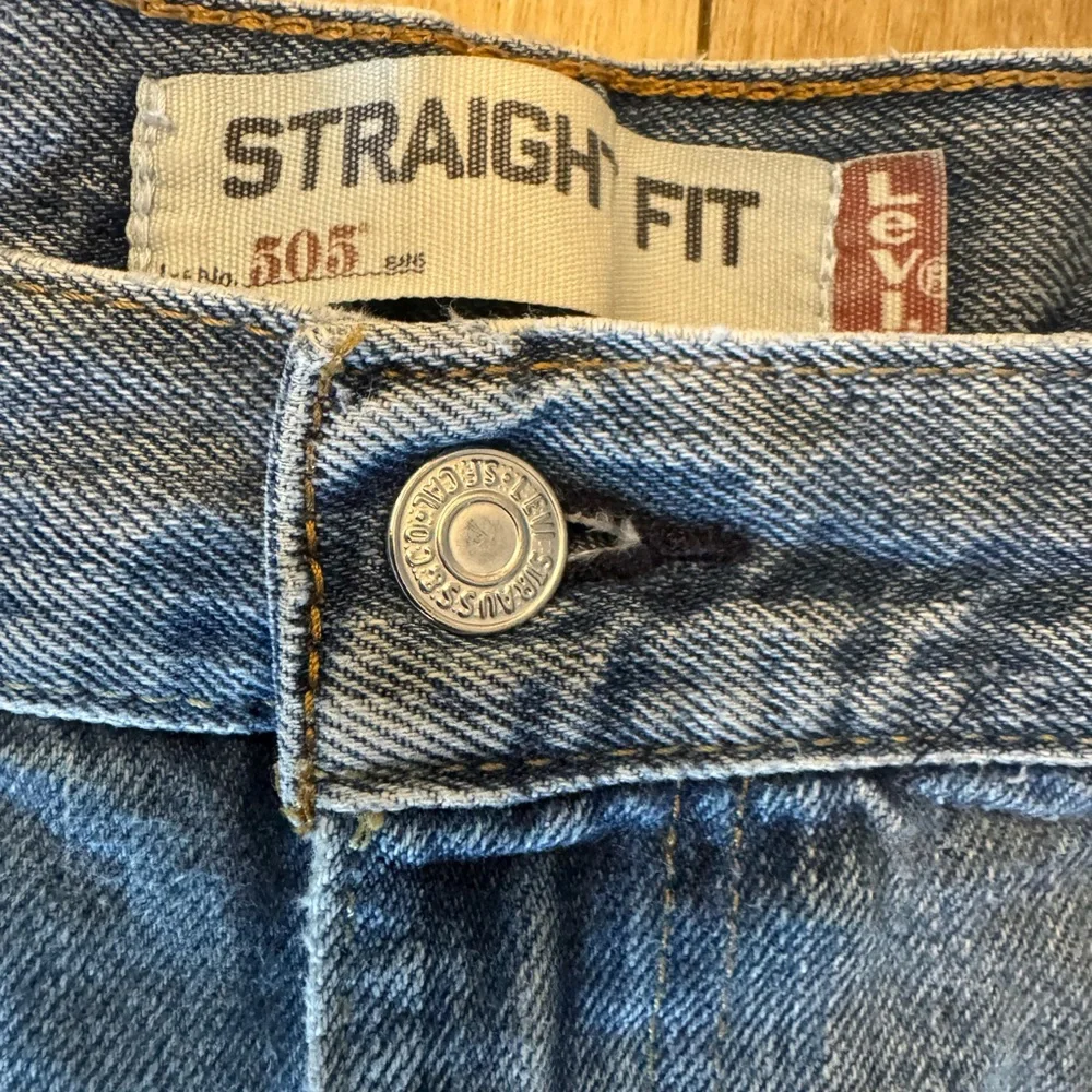 Levi's 505 Blue Straight Jeans Classic Style 40x29
